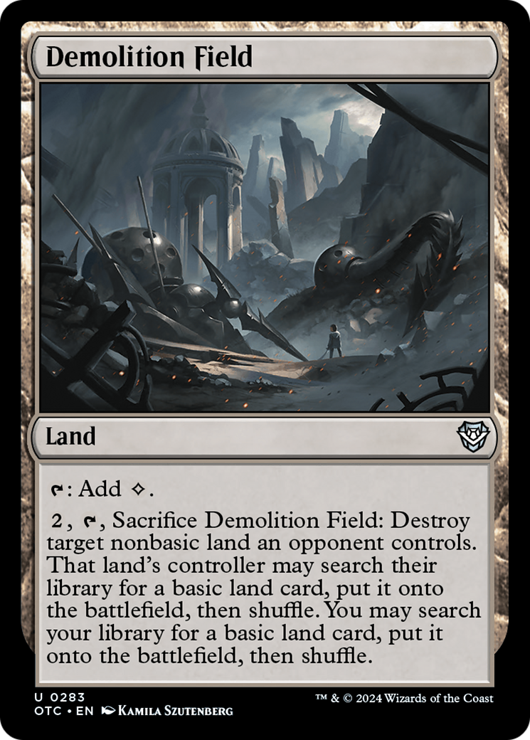 Demolition Field (OTC-283)  - Outlaws of Thunder Junction Commander