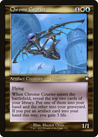 Chrome Courier (Retro Frame) (BRC-123)  - The Brothers' War Commander