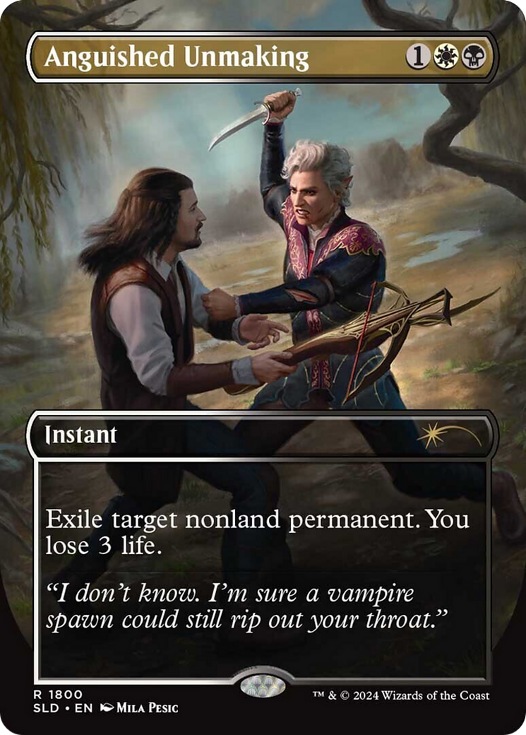 Anguished Unmaking (1800) (SLD-1800)  - Secret Lair Drop (Borderless)