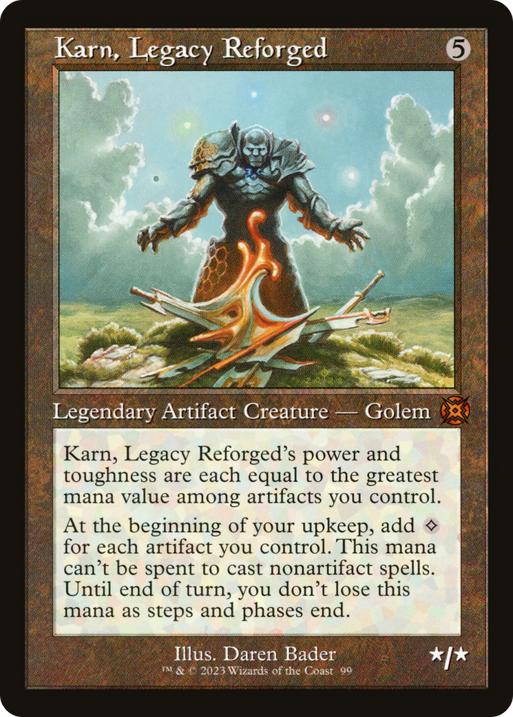 Karn, Legacy Reforged (Retro Frame) (MAT-099)  Foil - March of the Machine: The Aftermath: (Showcase)