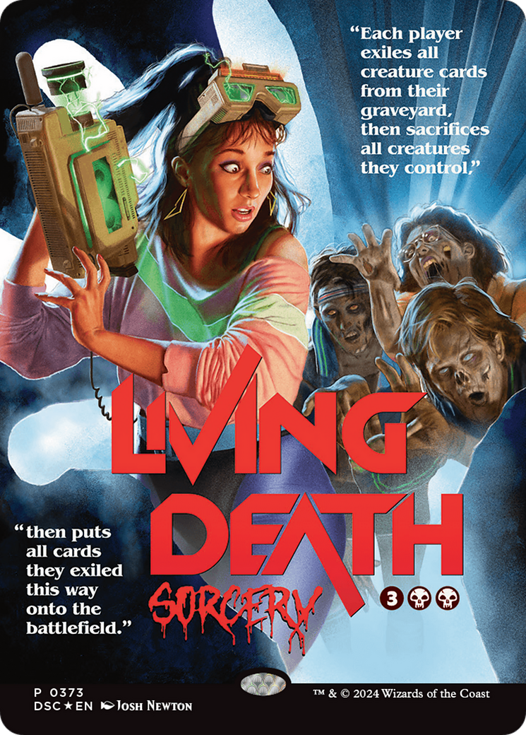 Living Death (Showcase) (DSC-373)  Foil - Duskmourn: House of Horror Commander (Borderless)