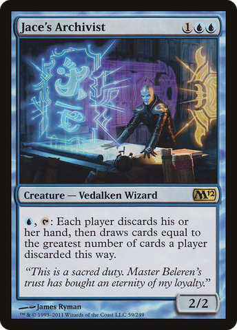 Jace's Archivist (M12-059)  Foil - Magic 2012