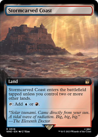 Stormcarved Coast (Extended Art) (WHO-518)  Foil - Doctor Who: (Extended Art)