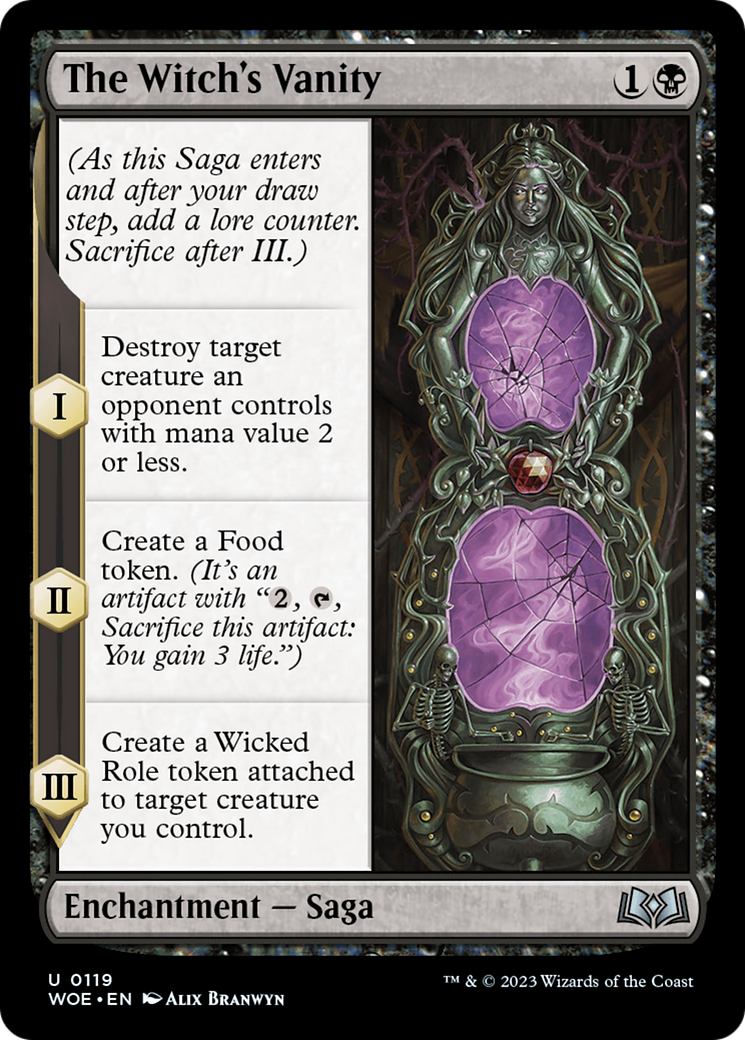 The Witch's Vanity (WOE-119)  Foil - Wilds of Eldraine