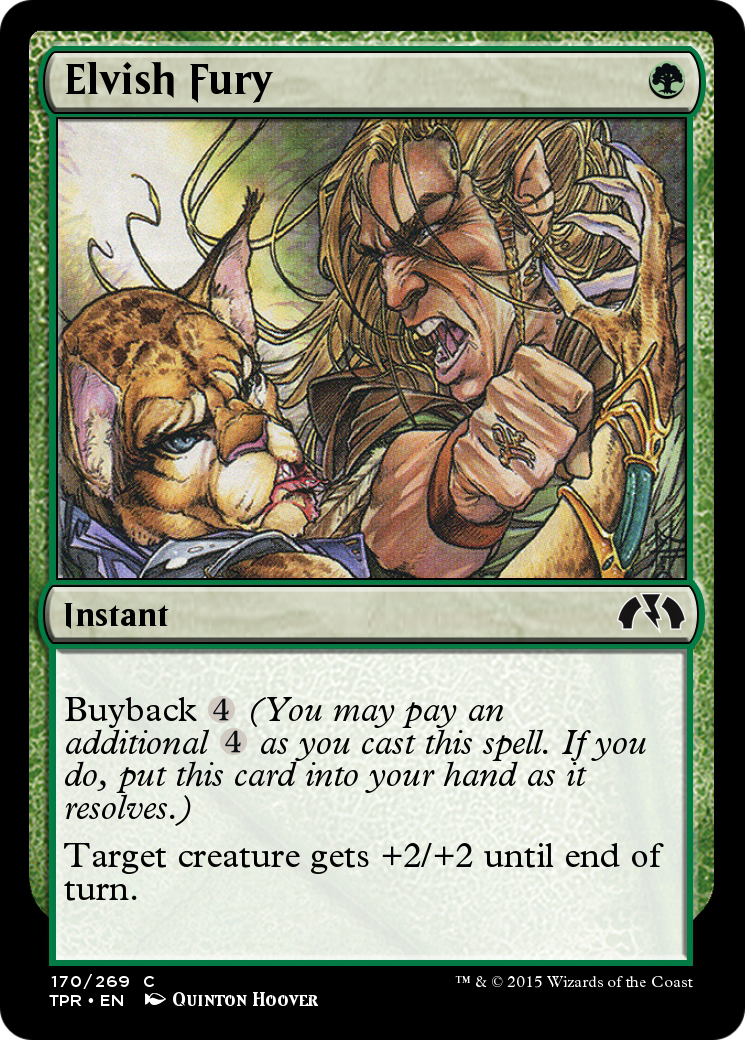 Elvish Fury (TPR-170)  Foil - Tempest Remastered
