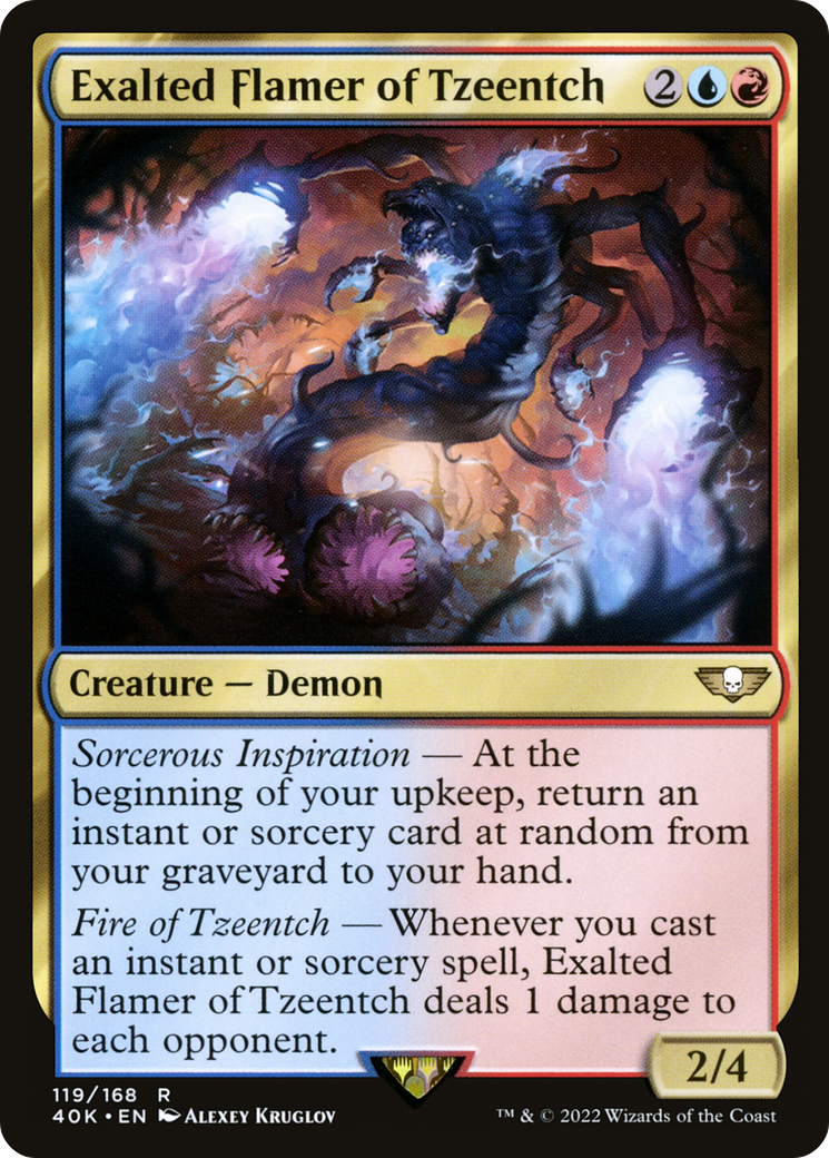 Exalted Flamer of Tzeentch (40K-119)  - Warhammer 40,000 Commander