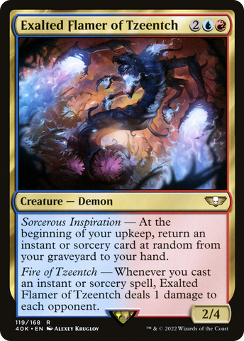 Exalted Flamer of Tzeentch (40K-119)  - Warhammer 40,000 Commander
