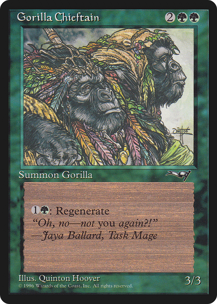 Gorilla Chieftain (2 Gorillas) (ALL-078)  - Alliances