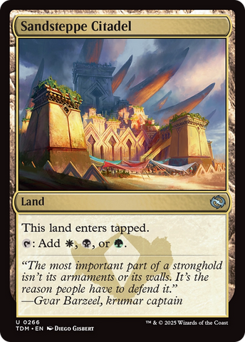 Sandsteppe Citadel (TDM-266) - Tarkir: Dragonstorm Foil
