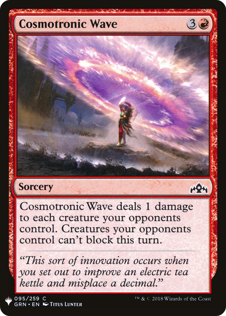 Cosmotronic Wave (LIST-GRN-95)  - The List