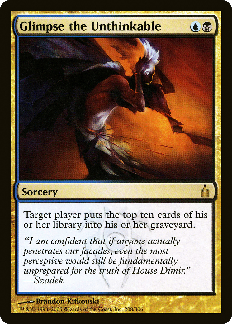 Glimpse the Unthinkable (RAV-208)  Foil - Ravnica: City of Guilds