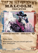 Malcolm, the Eyes (Showcase) (OTJ-295)  - Outlaws of Thunder Junction: (Showcase) (Borderless)