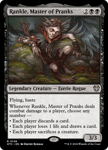 Rankle, Master of Pranks (OTC-148)  - Outlaws of Thunder Junction Commander