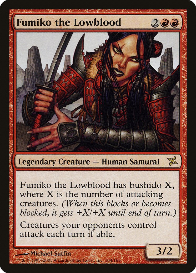 Fumiko the Lowblood (BOK-104) - Betrayers of Kamigawa Foil