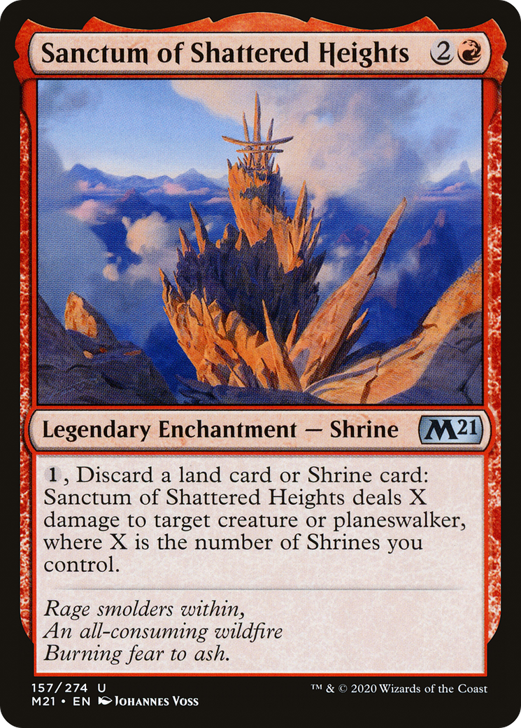 Sanctum of Shattered Heights (M21-157)  Foil - Core Set 2021