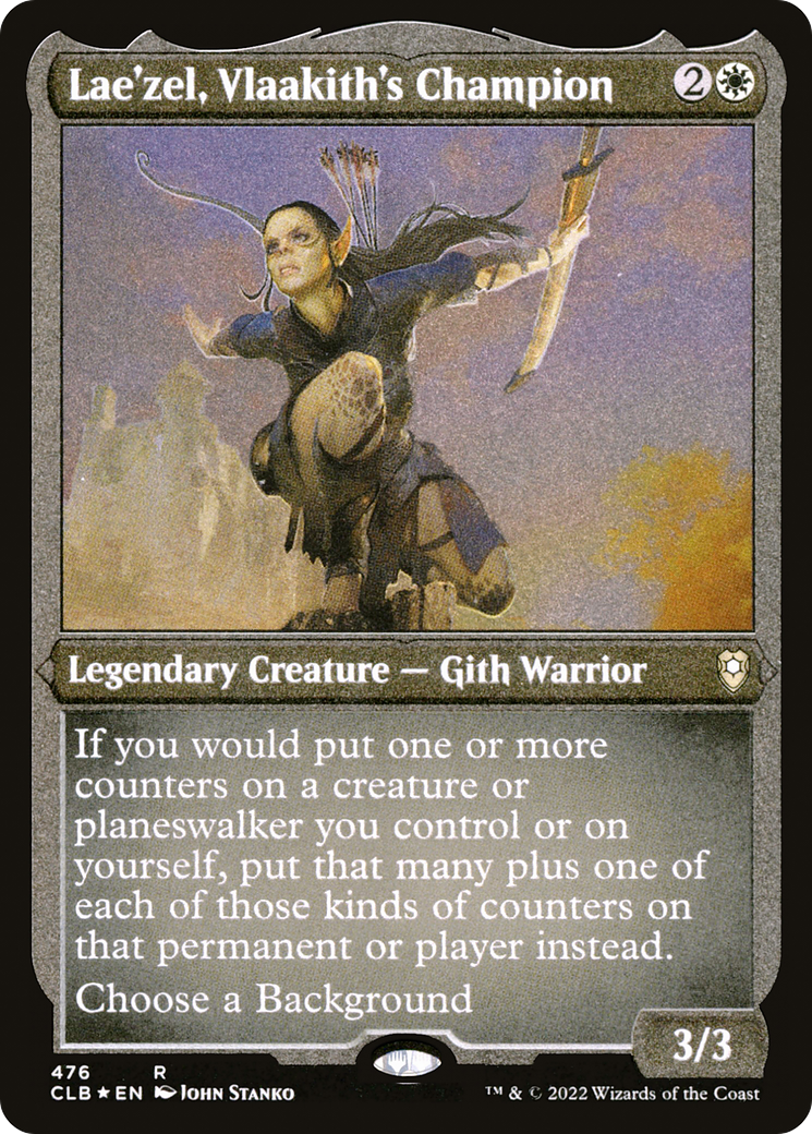Lae'zel, Vlaakith's Champion (CLB-476)  Etched Foil - Commander Legends: Battle for Baldur's Gate