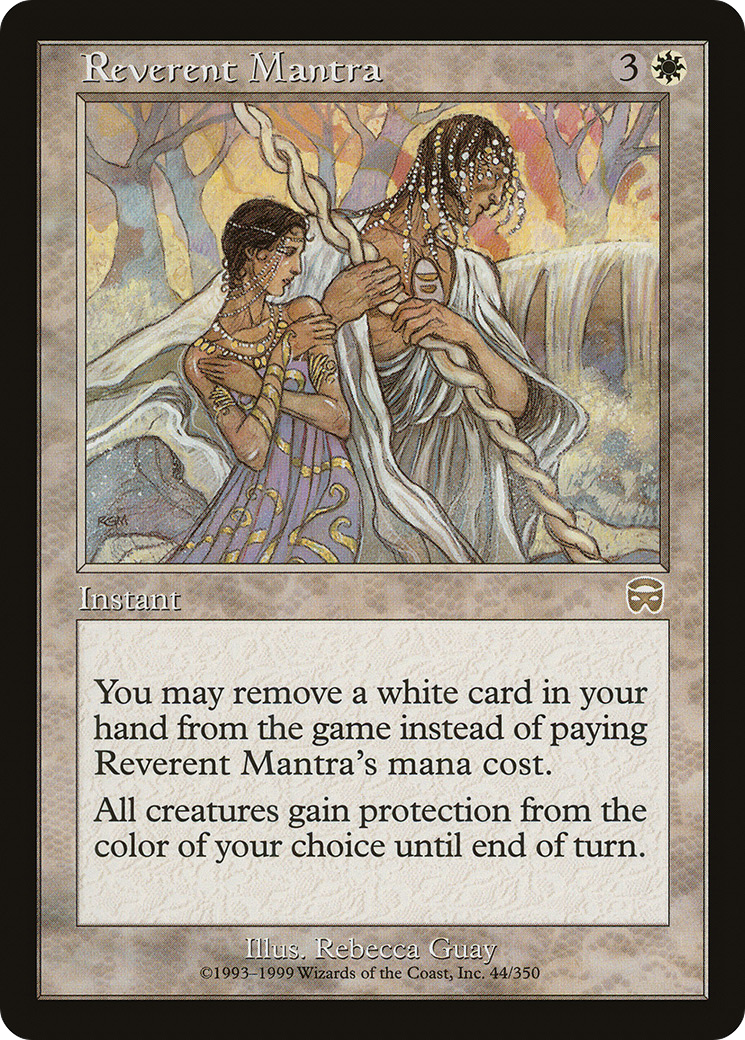 Reverent Mantra (MMQ-044)  - Mercadian Masques