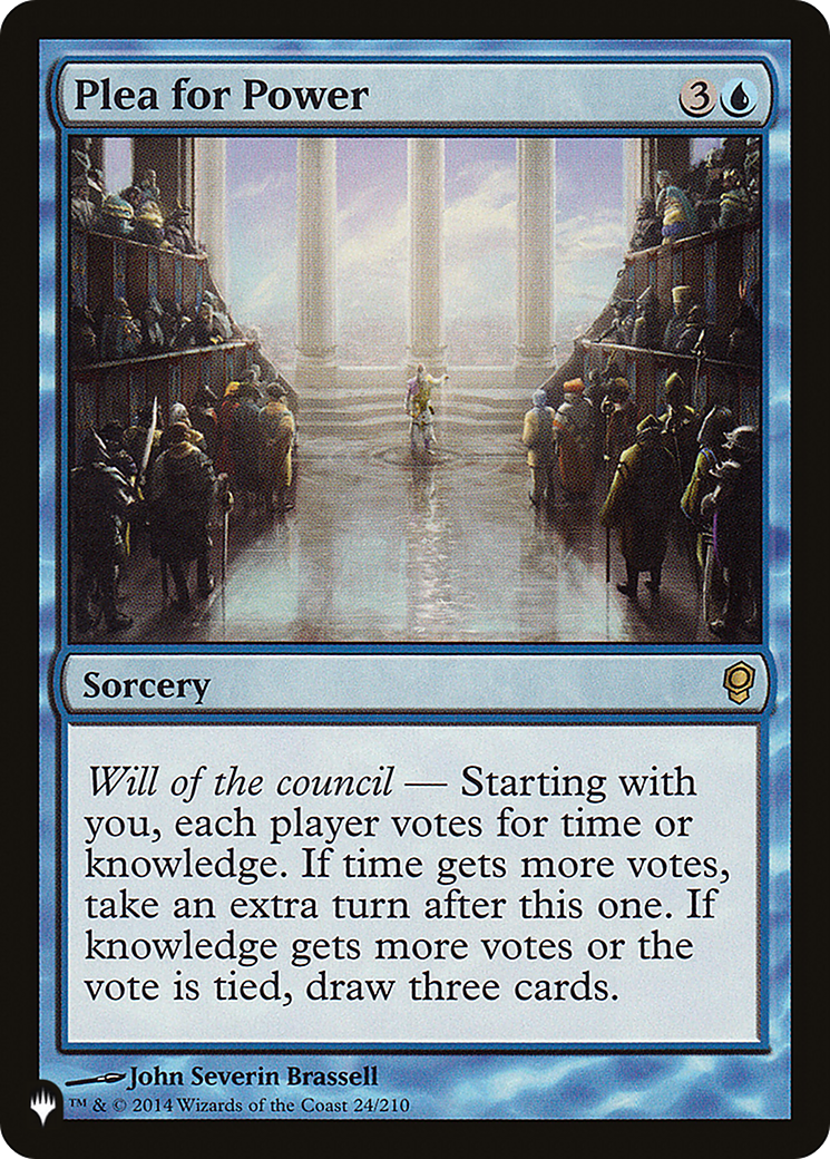 Plea for Power (LIST-24/210)  - The List