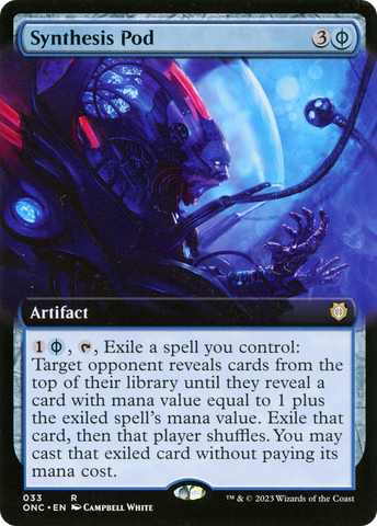 Synthesis Pod (Extended Art) (ONC-033)  - Phyrexia: All Will Be One Commander: (Extended Art)