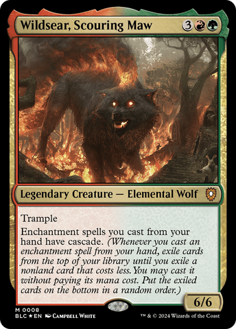 Wildsear, Scouring Maw (BLC-008)  Foil - Bloomburrow Commander