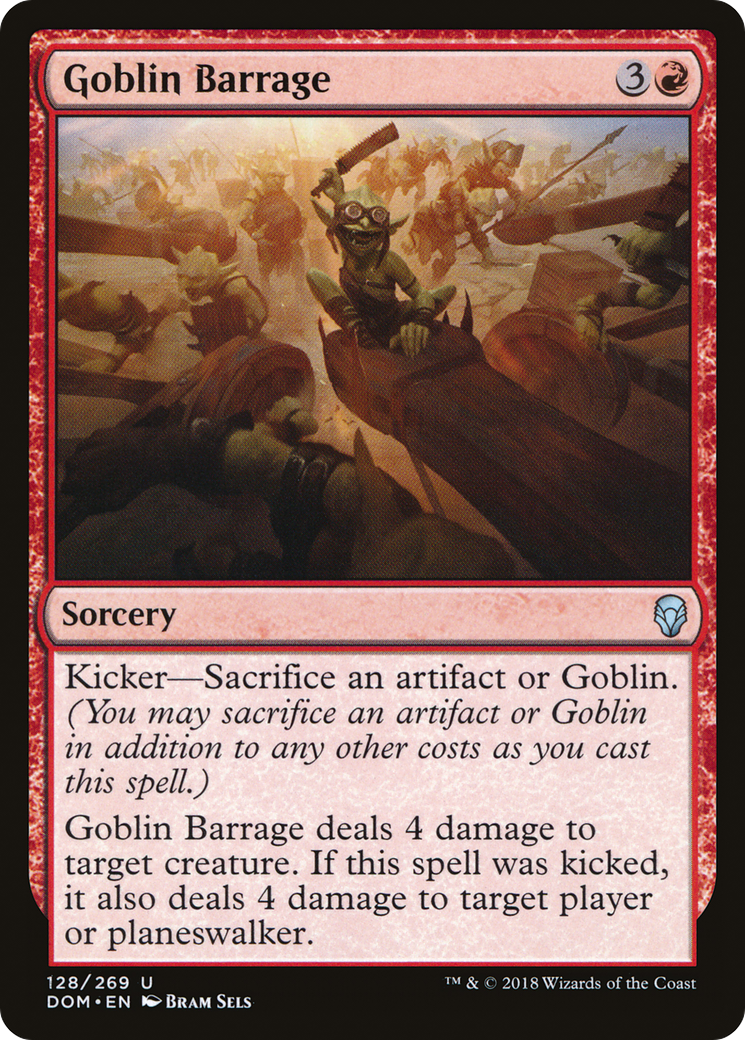 Goblin Barrage (DOM-128)  Foil - Dominaria