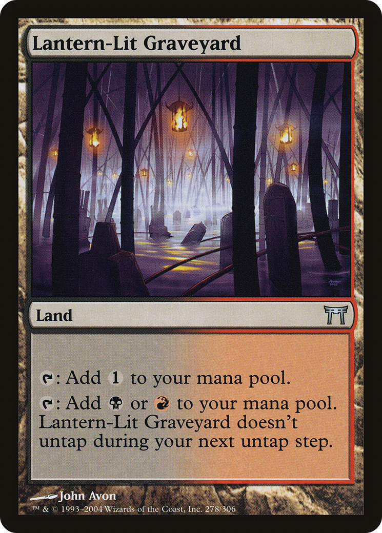Lantern-Lit Graveyard (CHK-278) - Champions of Kamigawa Foil