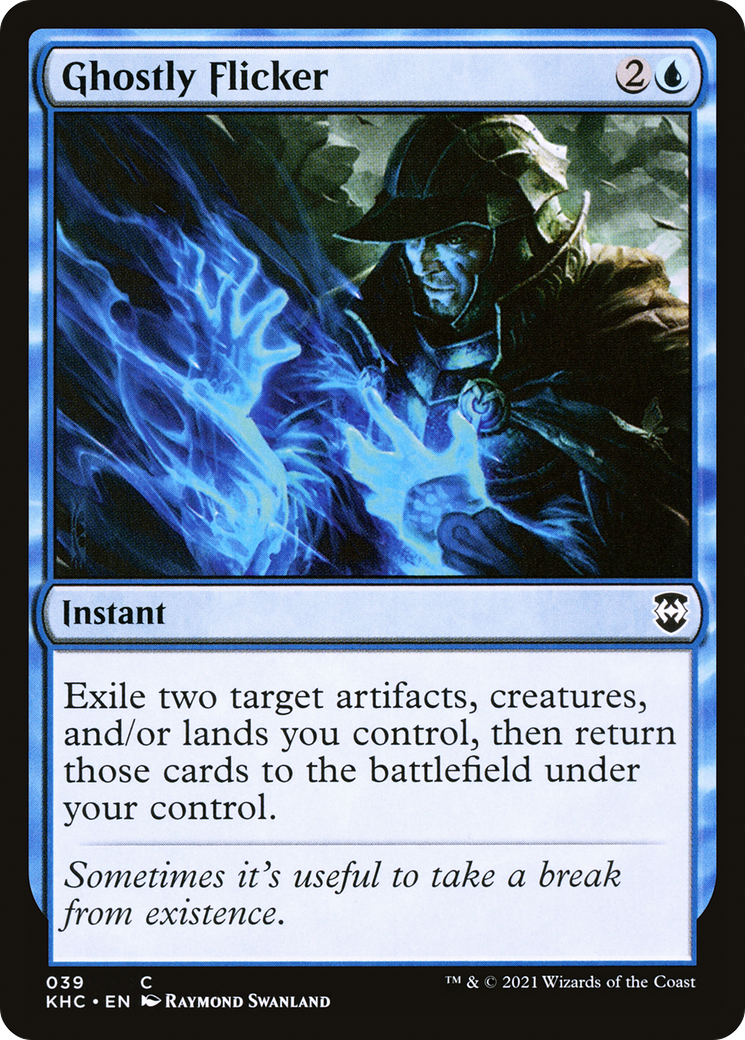 Ghostly Flicker (KHC-039)  - Kaldheim Commander