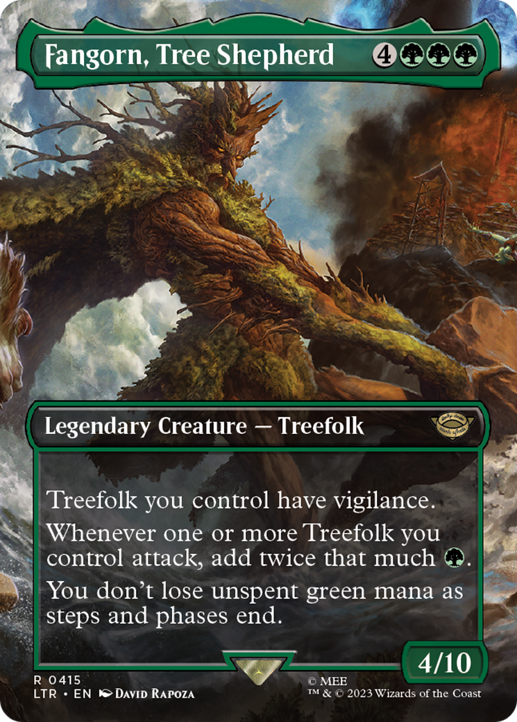 Fangorn, Tree Shepherd (Borderless) (LTR-415)  Foil - The Lord of the Rings: Tales of Middle-earth