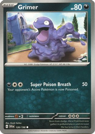 Grimer 126/198  SV01 Scarlet & Violet Base Set