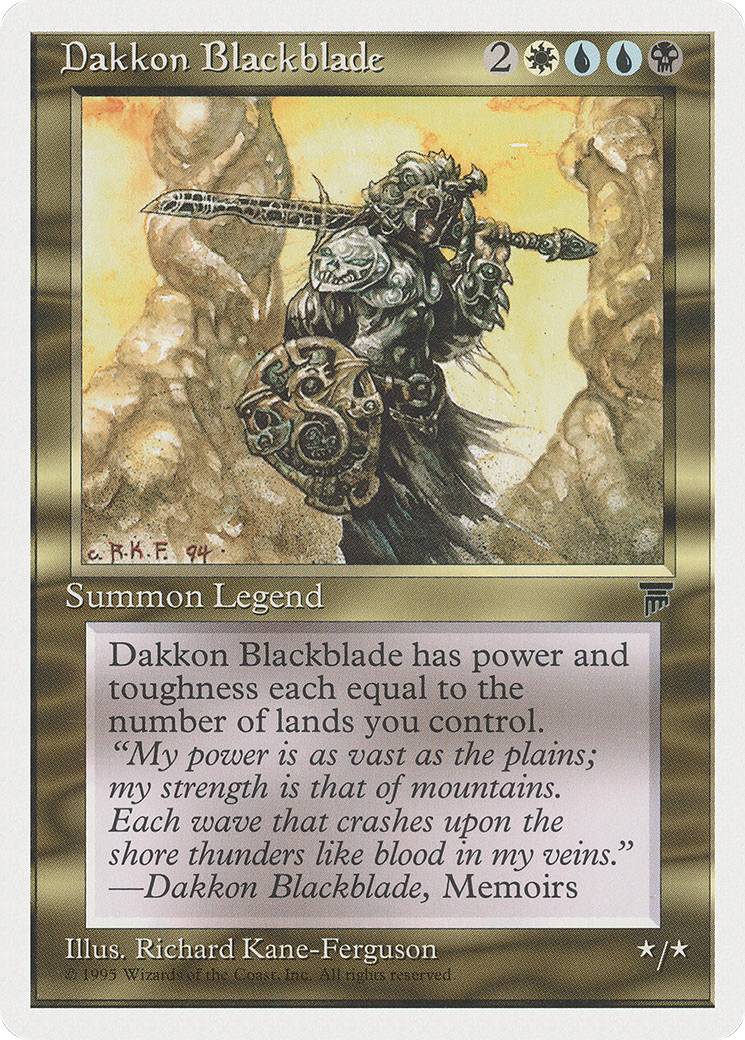 Dakkon Blackblade (CHR-)  - Chronicles