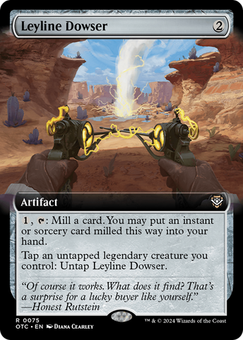 Leyline Dowser (Extended Art) (OTC-075)  - Outlaws of Thunder Junction Commander: (Extended Art)