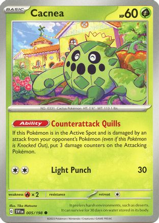 Cacnea 005/198  SV01 Scarlet & Violet Base Set
