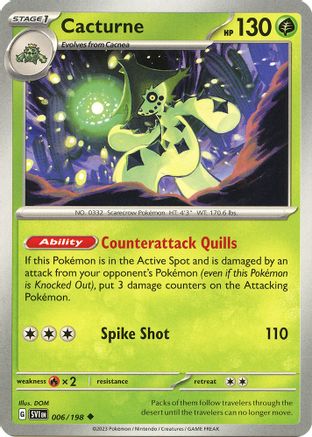 Cacturne 006/198  SV01 Scarlet & Violet Base Set