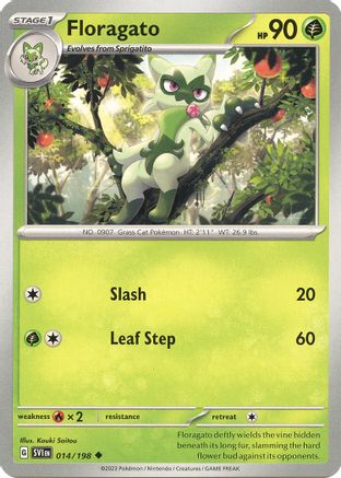 Floragato 014 - Reverse Holofoil SV01 Scarlet & Violet Base Set