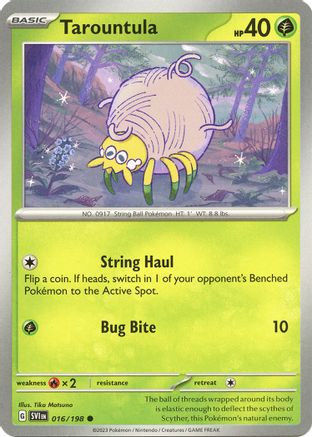 Tarountula 016/198 - Reverse Holofoil SV01 Scarlet & Violet Base Set