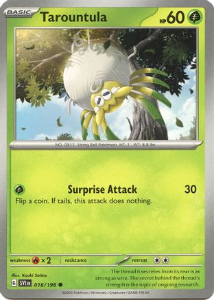 Tarountula 018/198 - Reverse Holofoil SV01 Scarlet & Violet Base Set