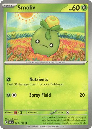 Smoliv 021/198  SV01 Scarlet & Violet Base Set