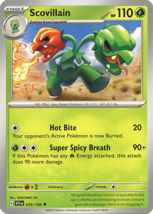 Scovillain 029/198 - Reverse Holofoil SV01 Scarlet & Violet Base Set