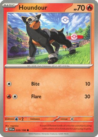 Houndour 033/198  SV01 Scarlet & Violet Base Set