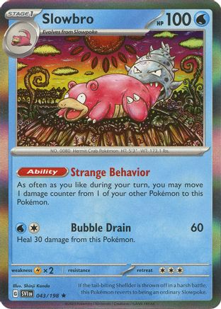 Slowbro 043 - Reverse Holofoil SV01 Scarlet & Violet Base Set