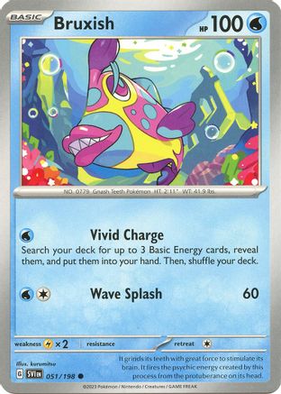 Bruxish 051/198  SV01 Scarlet & Violet Base Set