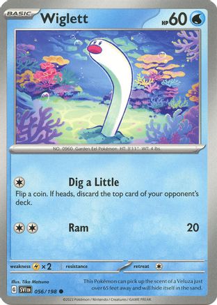 Wiglett 056/198 - Reverse Holofoil SV01 Scarlet & Violet Base Set