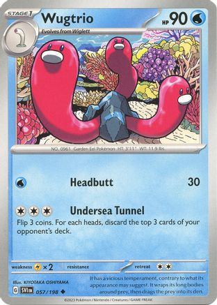 Wugtrio 057/198  SV01 Scarlet & Violet Base Set