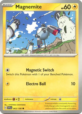 Magnemite 063 - Reverse Holofoil SV01 Scarlet & Violet Base Set