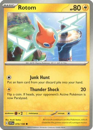 Rotom 070/198  SV01 Scarlet & Violet Base Set