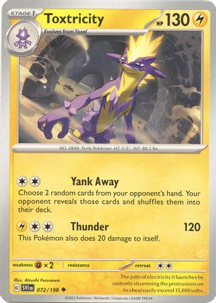 Toxtricity 072 - Reverse Holofoil SV01 Scarlet & Violet Base Set