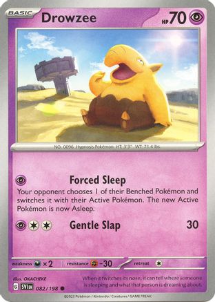 Drowzee 082/198 - Reverse Holofoil SV01 Scarlet & Violet Base Set