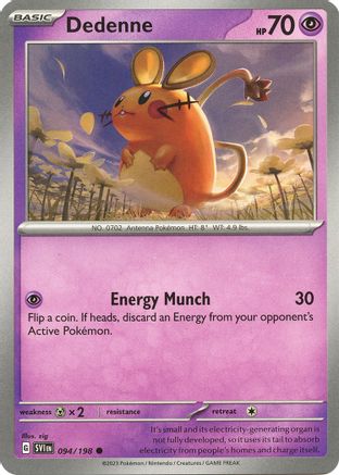 Dedenne 094/198 - Reverse Holofoil SV01 Scarlet & Violet Base Set