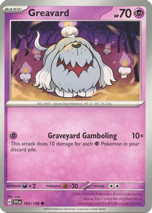 Greavard 104/198 - Reverse Holofoil SV01 Scarlet & Violet Base Set