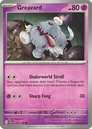 Greavard 105/198  SV01 Scarlet & Violet Base Set